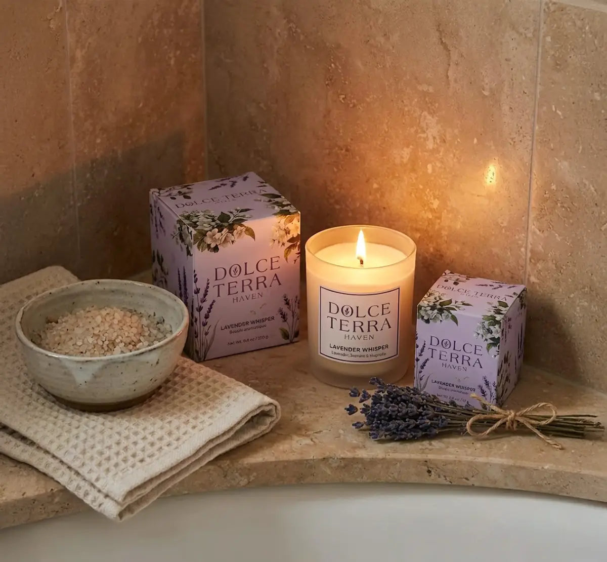 Lavender Whisper Poured Candle - 8.8oz