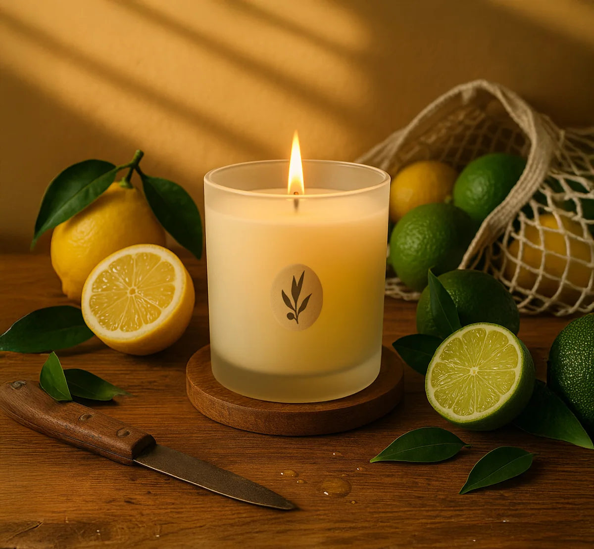 Golden Citrus Poured Candle - 8.8oz