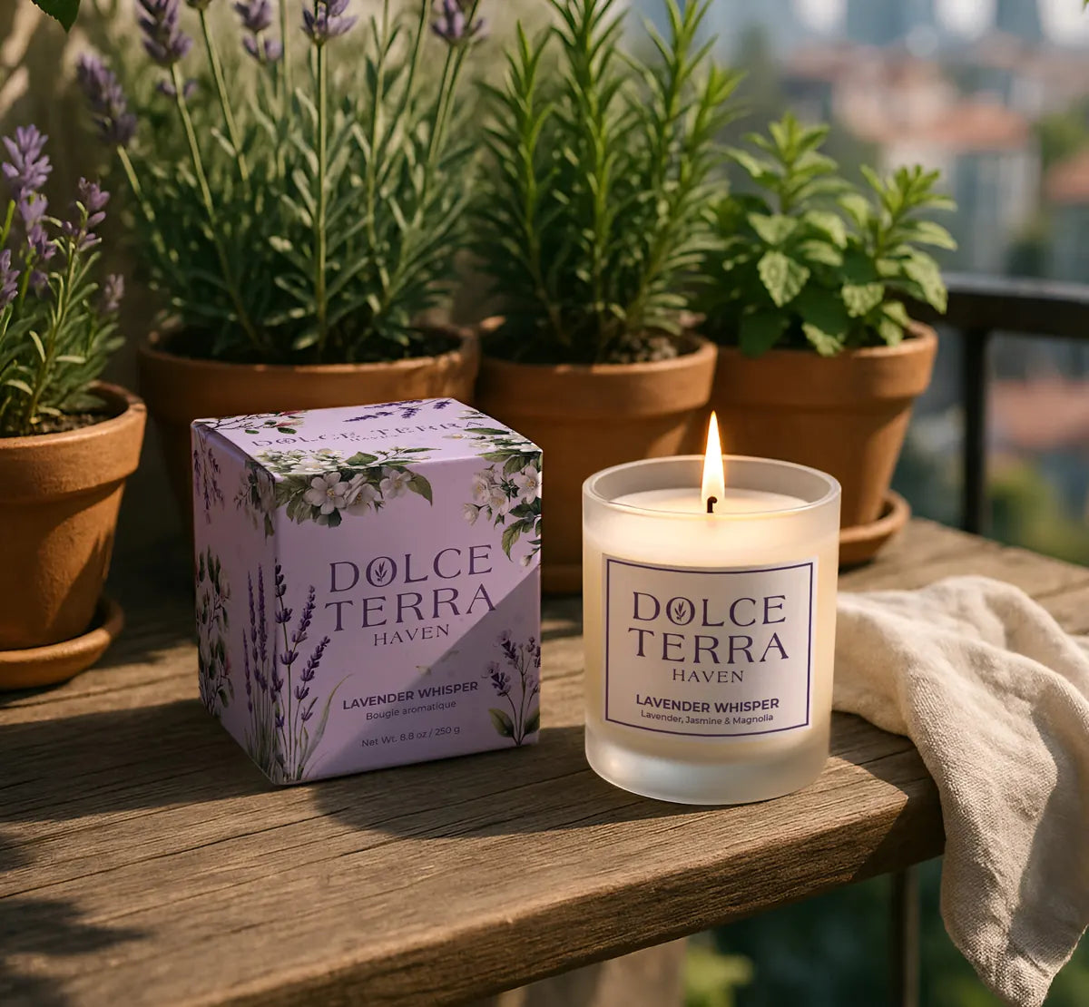 Lavender Whisper Poured Candle - 8.8oz