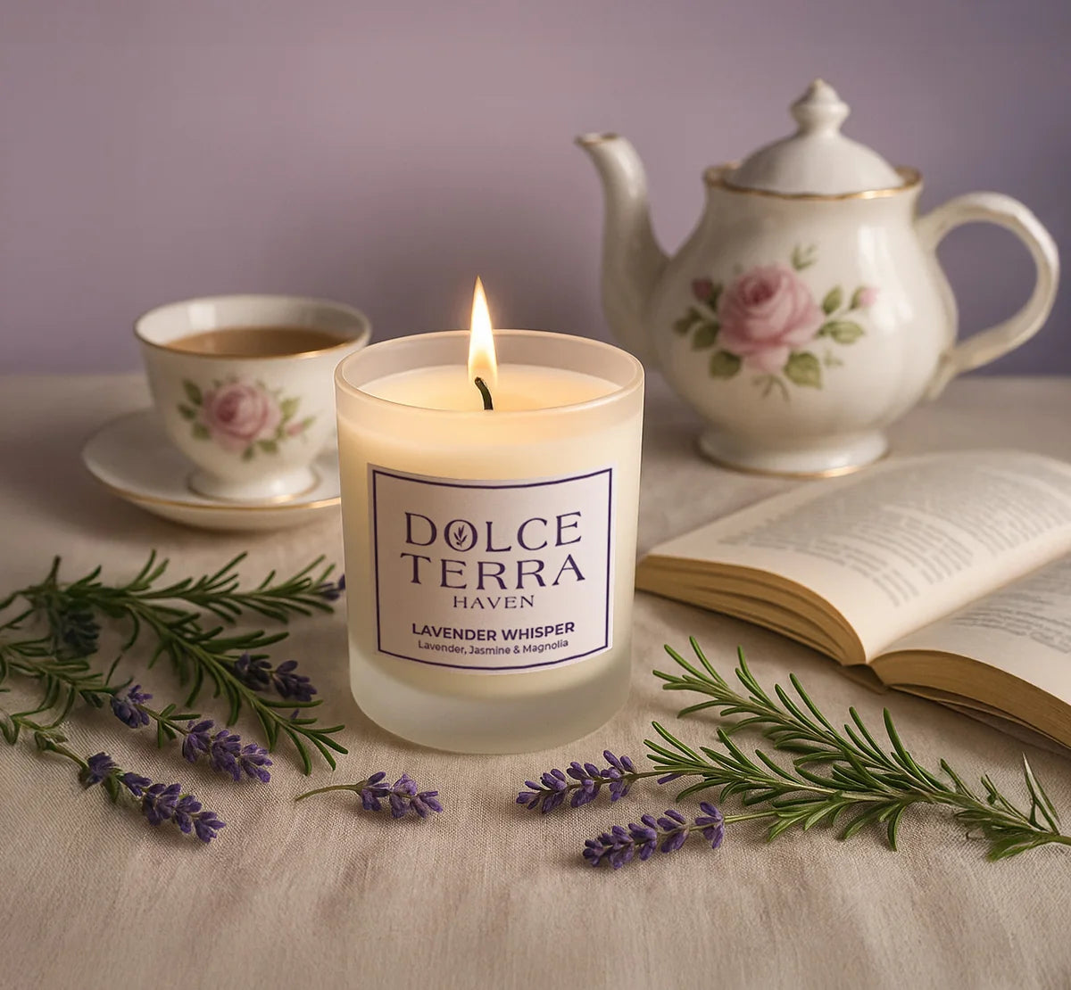 Lavender Whisper Poured Candle - 8.8oz