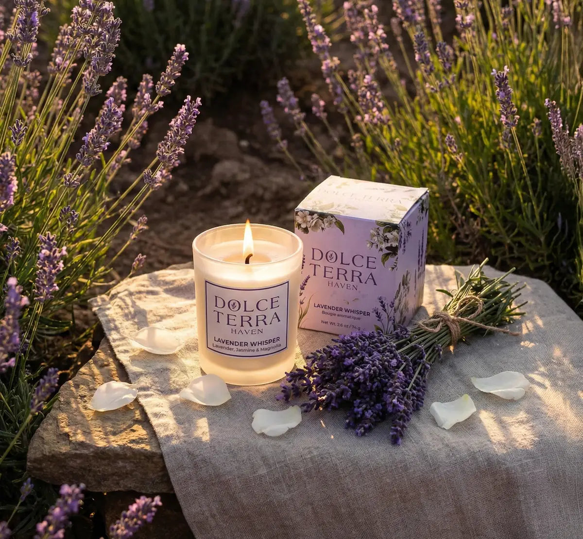 Lavender Whisper Poured Candle - Travel Size