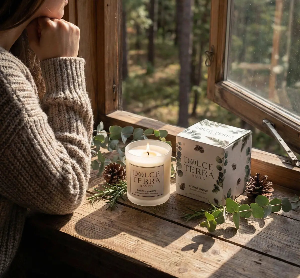 Forest Breeze Poured Candle - 8.8oz