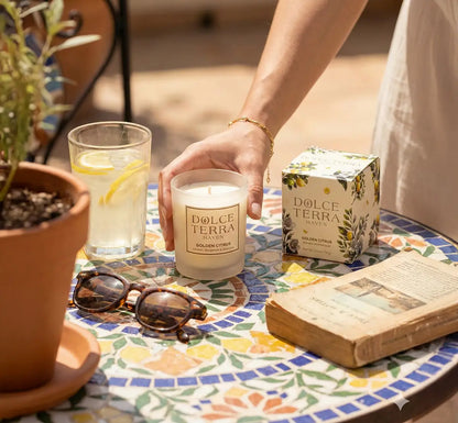 Golden Citrus Poured Candle - Travel Size
