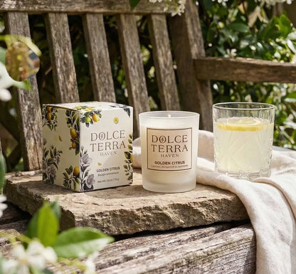 Golden Citrus Poured Candle - Travel Size