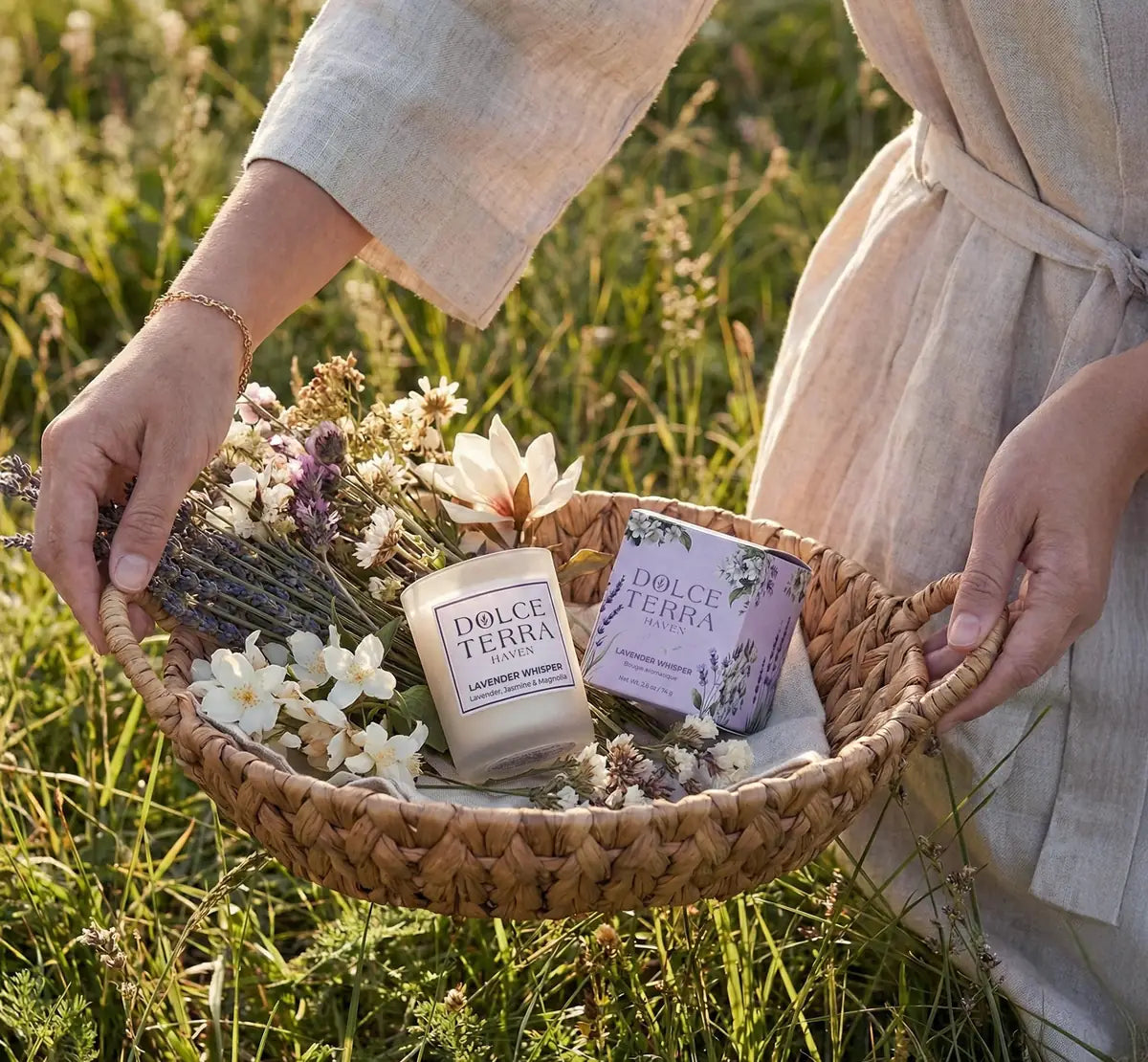 Lavender Whisper Poured Candle - Travel Size