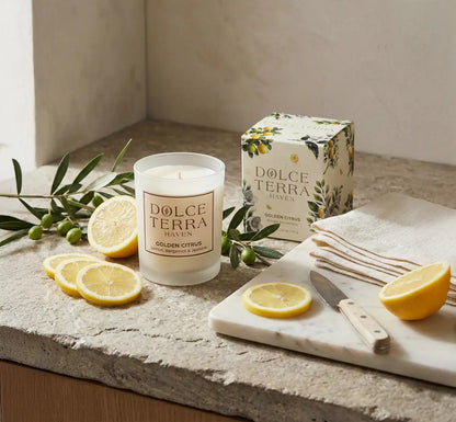 Golden Citrus Poured Candle - Travel Size