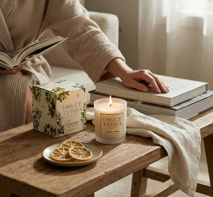 Golden Citrus Poured Candle - 8.8oz