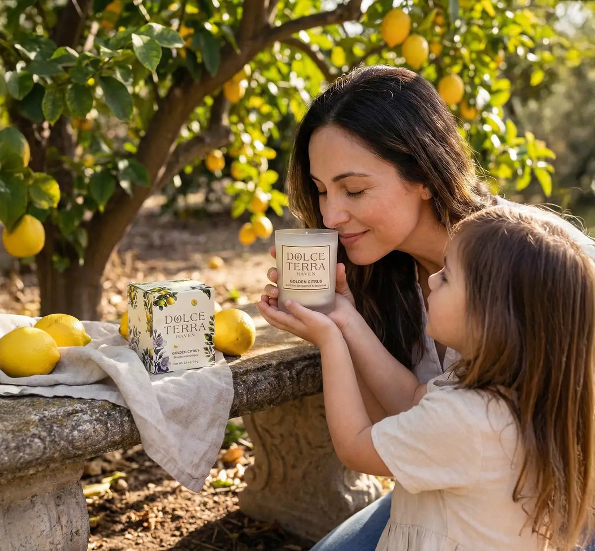 Golden Citrus Poured Candle - Travel Size