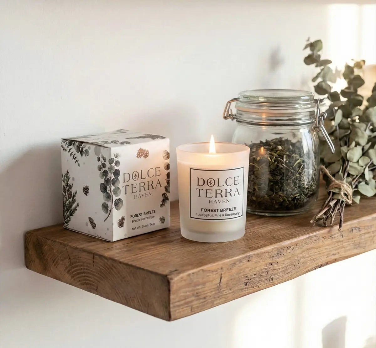 Forest Breeze Poured Candle - Travel Size