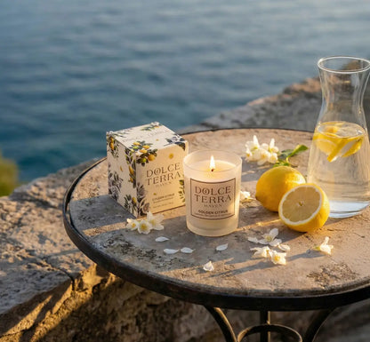Golden Citrus Poured Candle - Travel Size