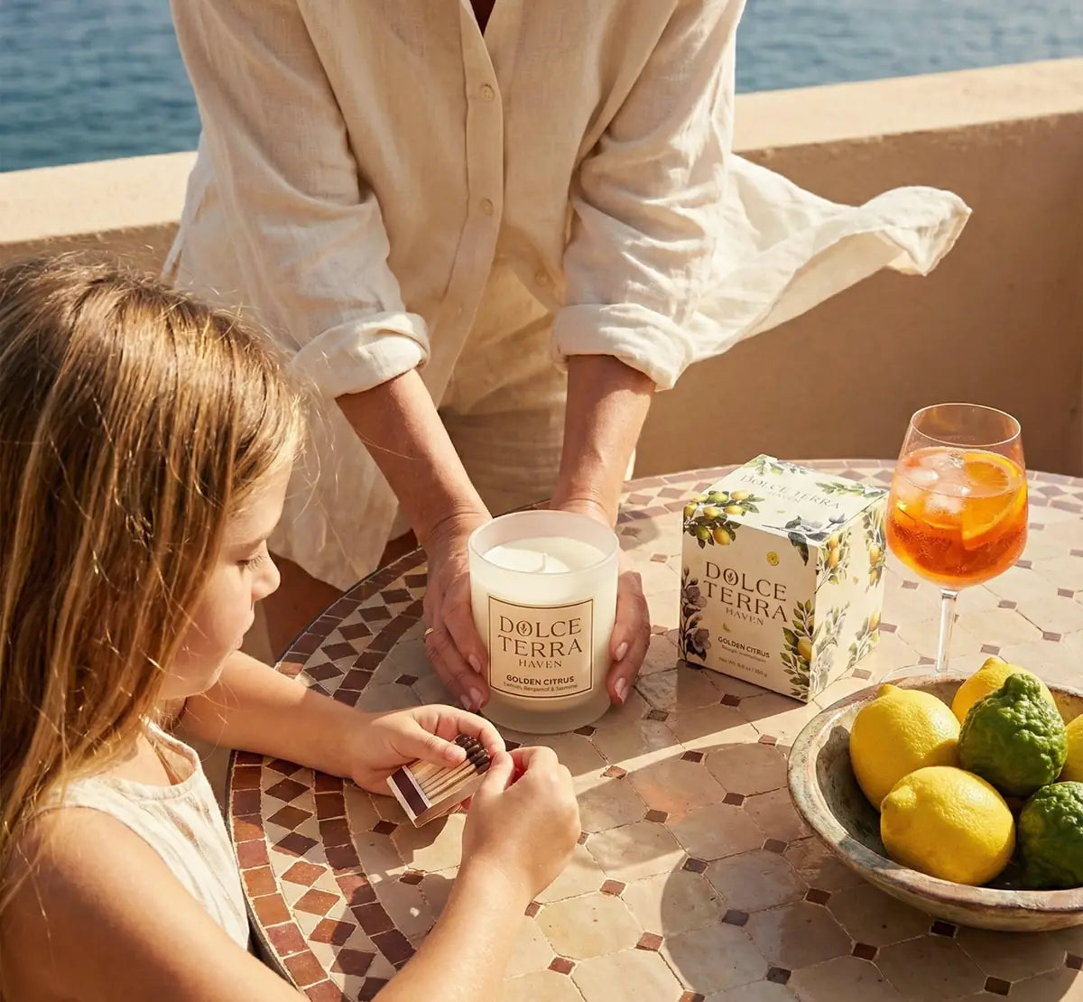 Golden Citrus Poured Candle - 8.8oz