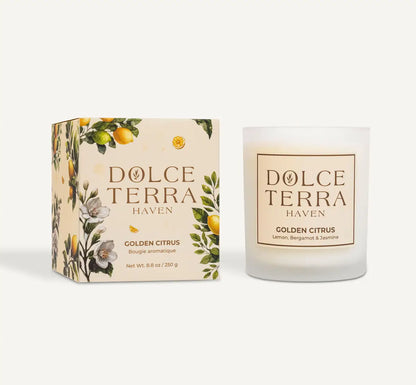 Golden Citrus Poured Candle - 8.8oz