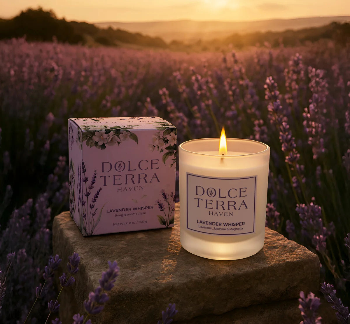 Lavender Whisper Poured Candle - 8.8oz