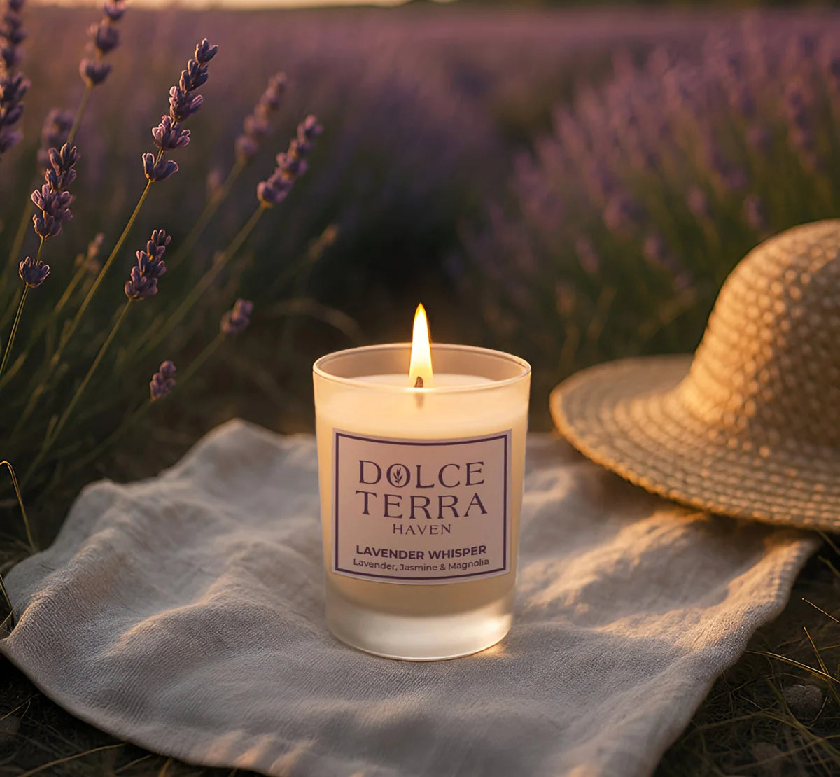 Lavender Whisper Poured Candle - Travel Size