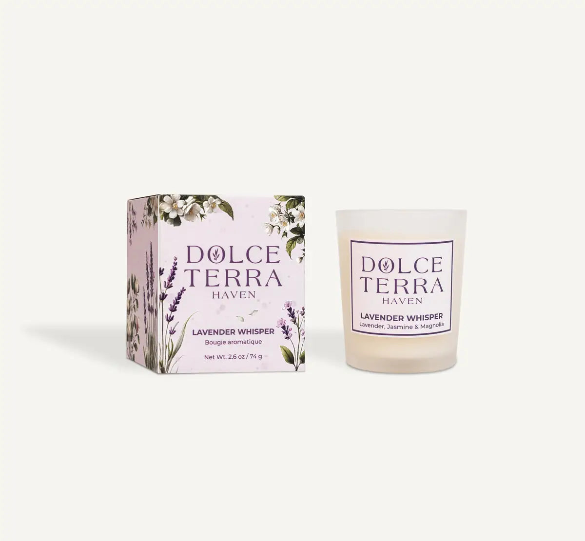 Lavender Whisper Poured Candle - Travel Size